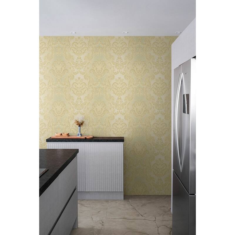 Seabrook Designs Woodcroft Damask Unpasted Wallpaper