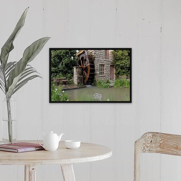 Shop The Hesco Garden Rhs Chelsea Flower Show United Kingdom Black Float Frame Canvas Art Overstock 25520708