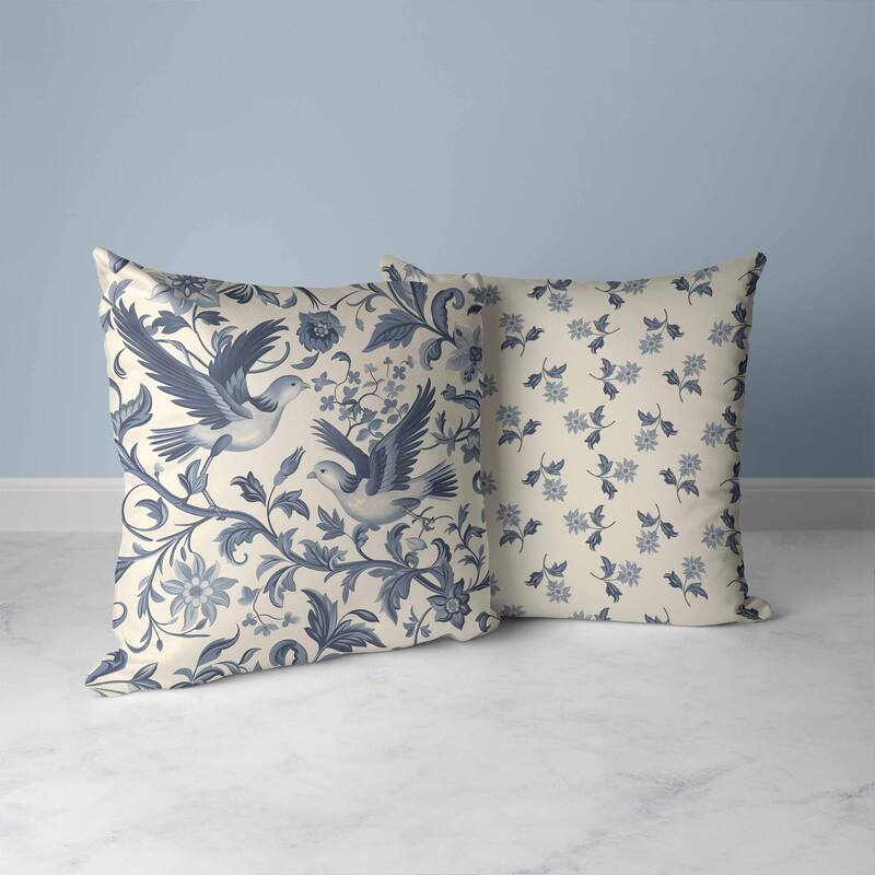 Delicate Duet Faux Suede Reversible Throw Pillow Beige and Gray