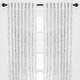preview thumbnail 22 of 35, Chanasya Printed Crosshatch Light Filtering Kitchen Bedroom Window Curtain (Set of 2)