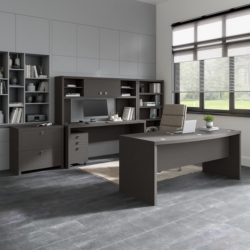 Echo 72W Bow Front Desk by Bush Business Furniture