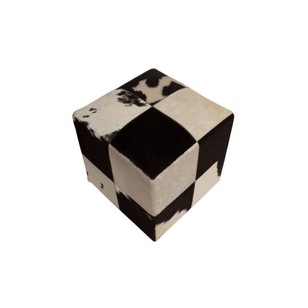 picture Animal Hide Pouf overstock com