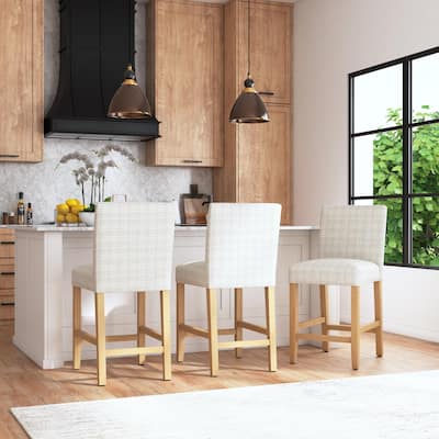 HomePop Classic Upholstered 25" Counter Stool