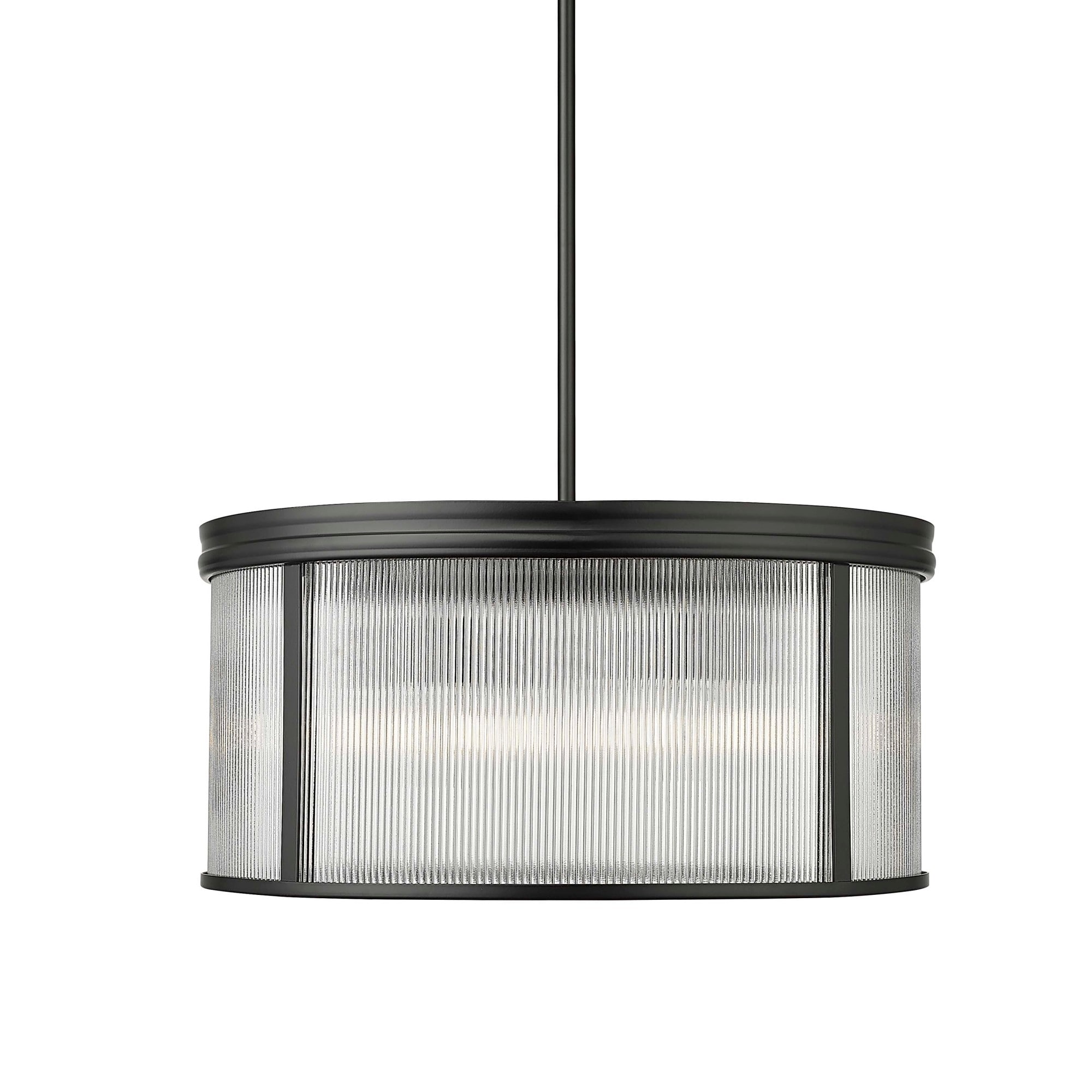 Z-Lite 7504P24 Carnaby 6 Light 25" Wide Drum Chandelier