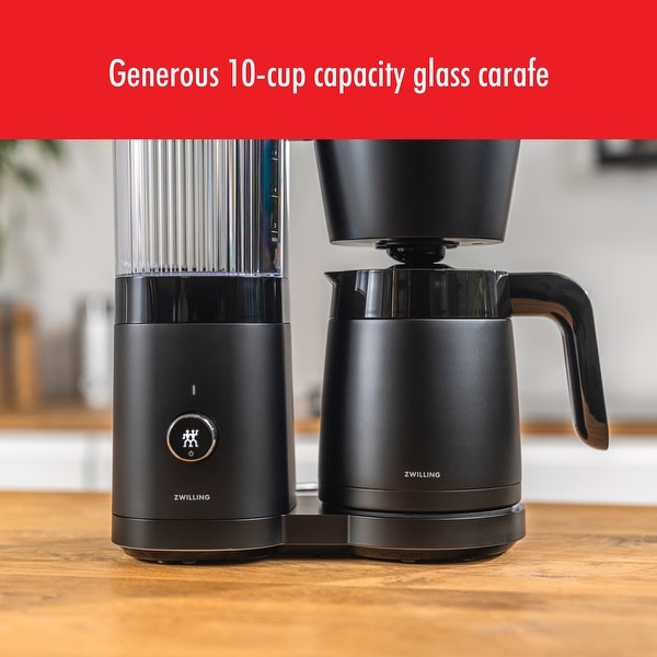 ZWILLING Enfinigy Drip Coffee Maker with Thermo Carafe 10 Cup