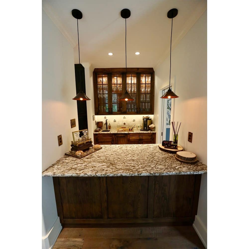 Hammered Copper 9-in Cone Pendant Light Shade in Oil Rubbed Bronze (SH-L500DB)
