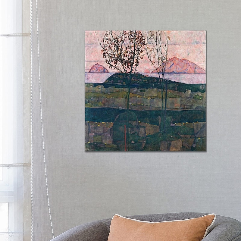 iCanvas "Setting Sun" by Egon Schiele Canvas Print - 26x26x1.5