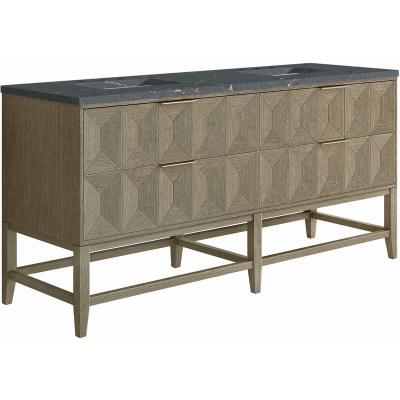 James Martin Vanities D100-V72-FPBL Emmeline 72" Free Standing Double