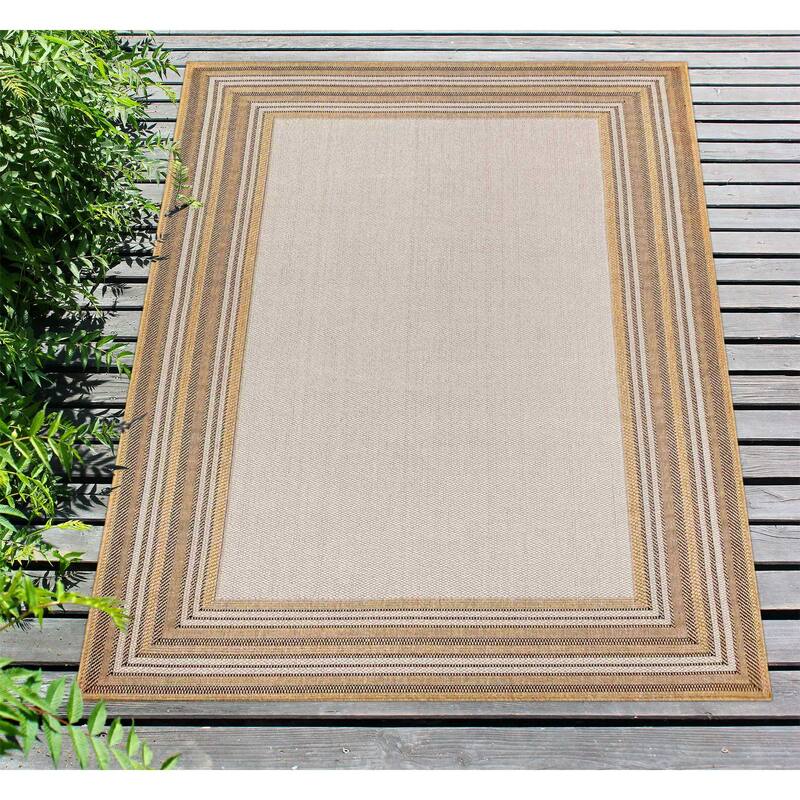 Liora Manne Carmel Multi Border Indoor/ Outdoor Area Rug