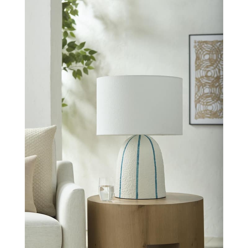 Livabliss Hombori Traditional Accent Table Lamp - Teal