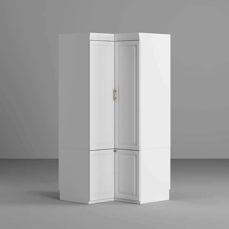 Armoires Wardrobes Shelves Door Bedroom Storage Closet(93.9"/74.2"H)