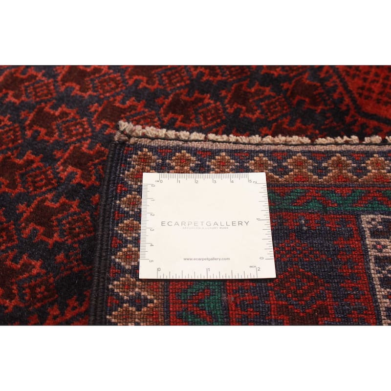 Teimani Burgundy Rug 3'1" x 5'1" - 3'1 x 5'1