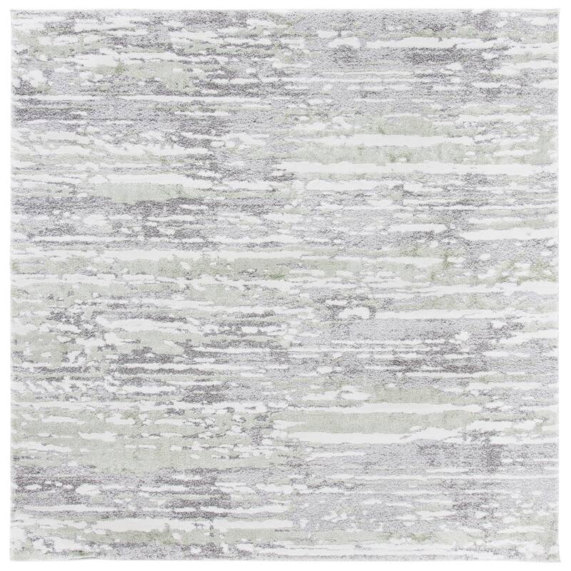SAFAVIEH Century Iida Modern Abstract Rug - 6'7" Square - Grey/Green - Square