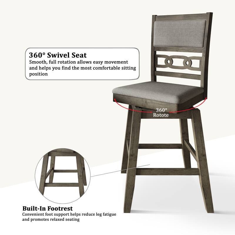 CraftPorch Luxury Swivel Counter Dining Set