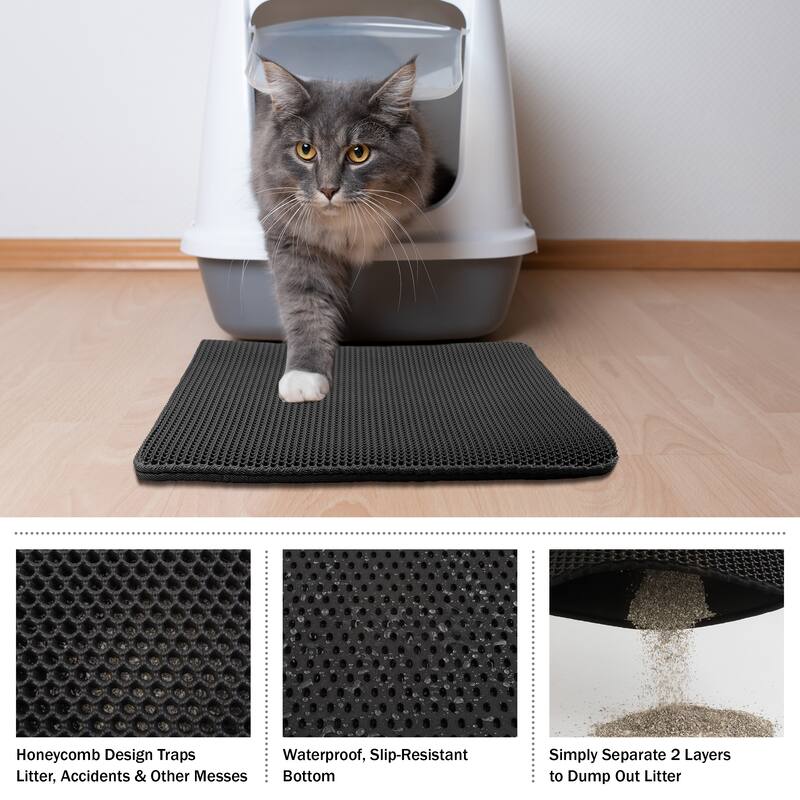 PETMAKER Waterproof Cat Litter Mat