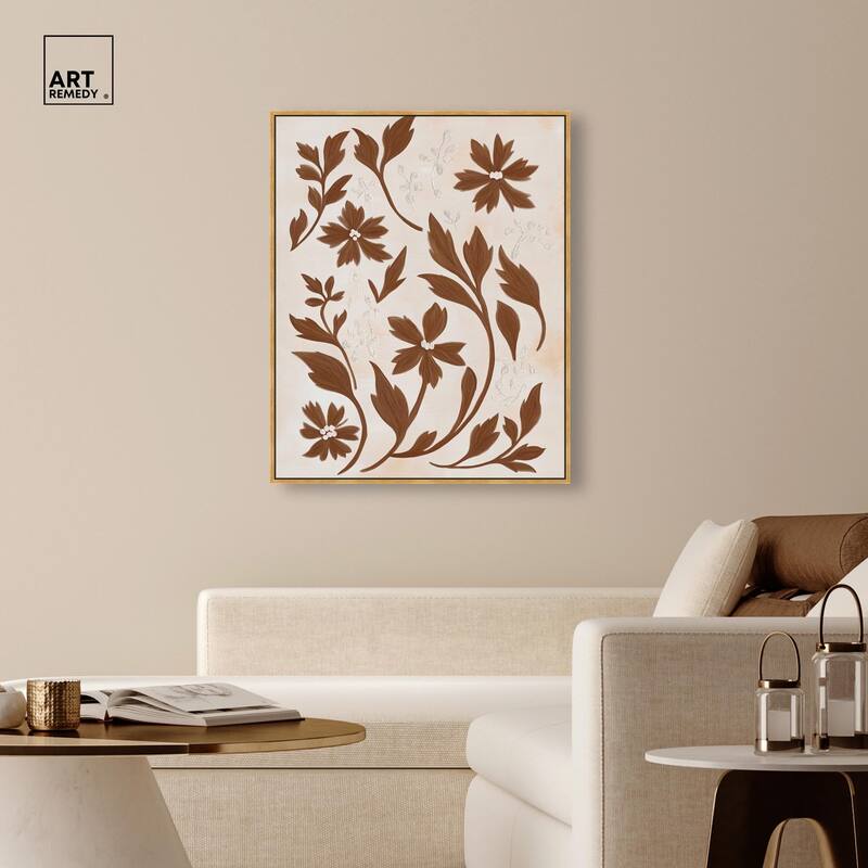 Sepia Sepal II Canvas by Art Remedy