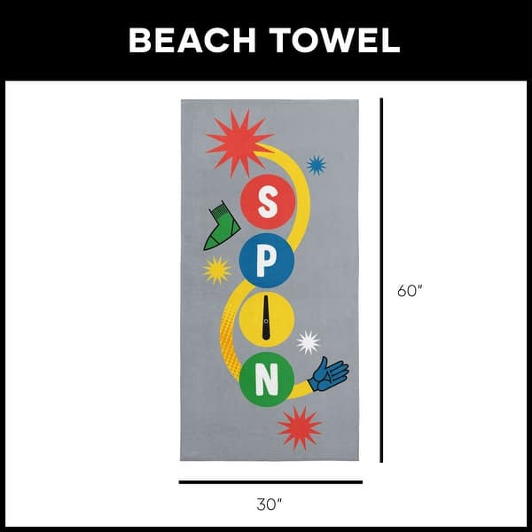 dimension image slide 6 of 7, Hasbro Microfiber Beach Towel