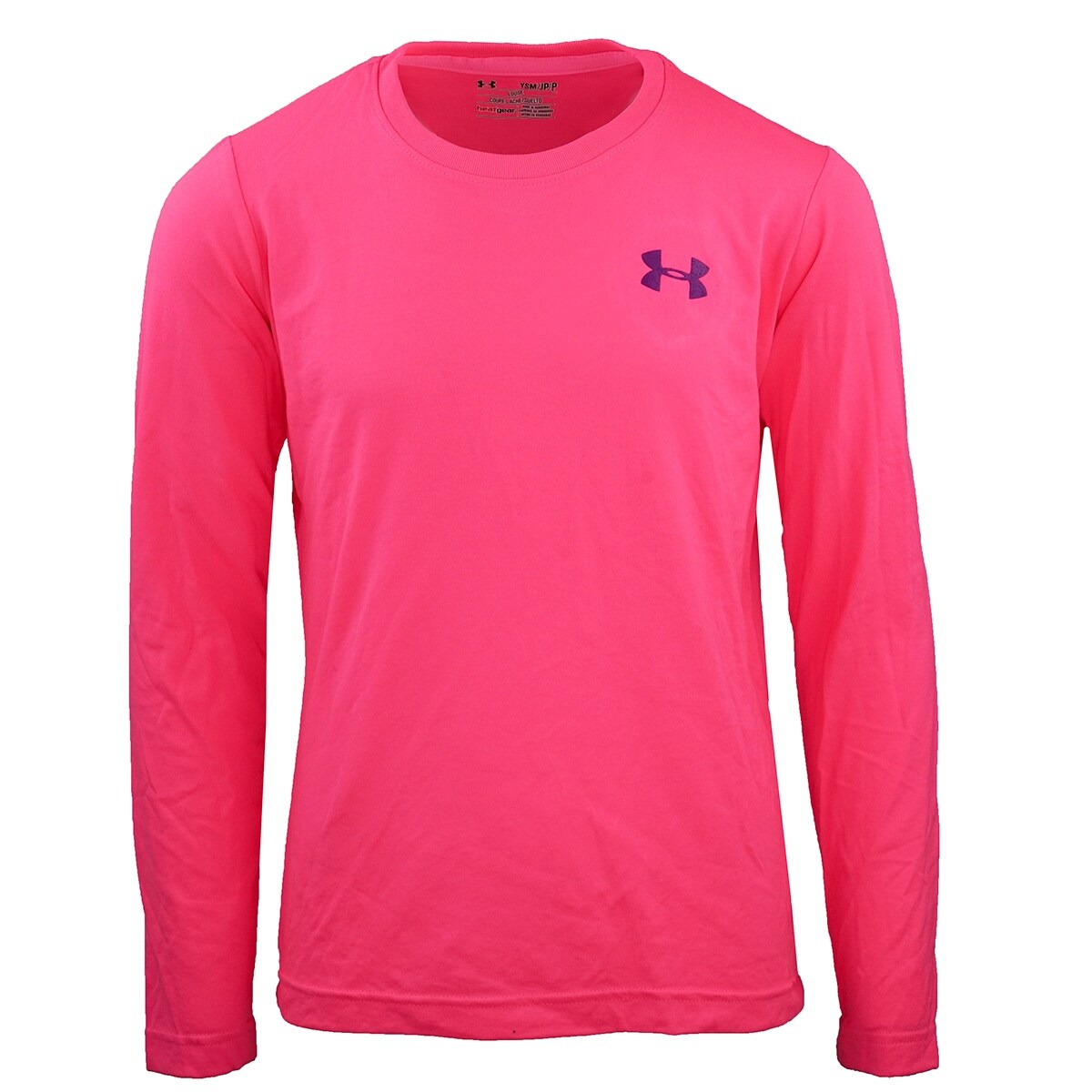 Shop Under Armour Girl S Small Logo L S T Shirt Overstock 25071376