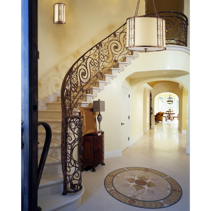 Frederick 23-inch Wide 8-Light Pendant in Spanish Bronze - 23in W x 23in D x 46in H