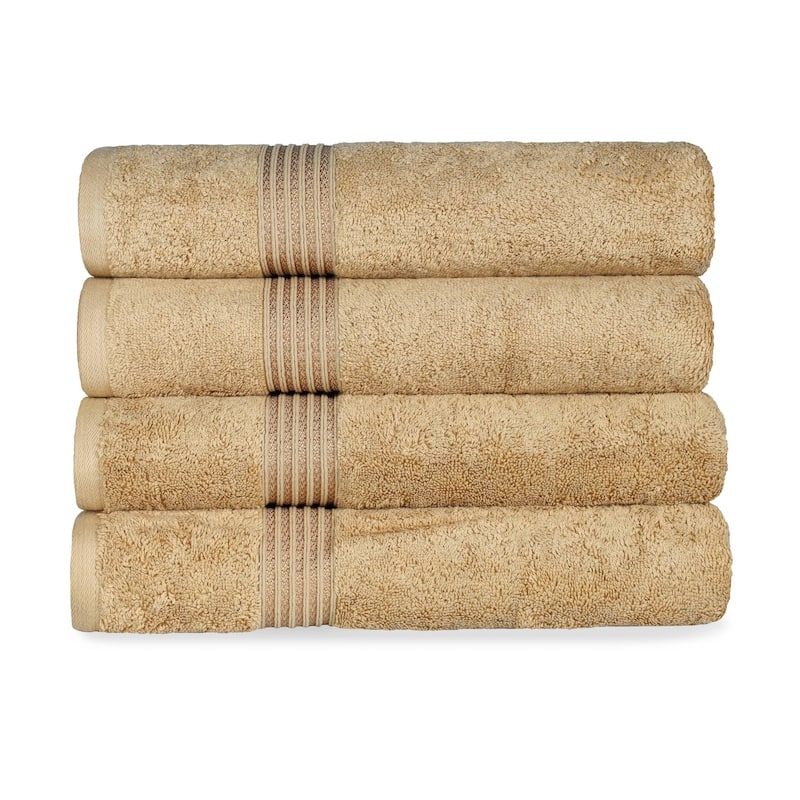 Superior Heritage Egyptian Cotton Absorbent Bath Towel Set of 4