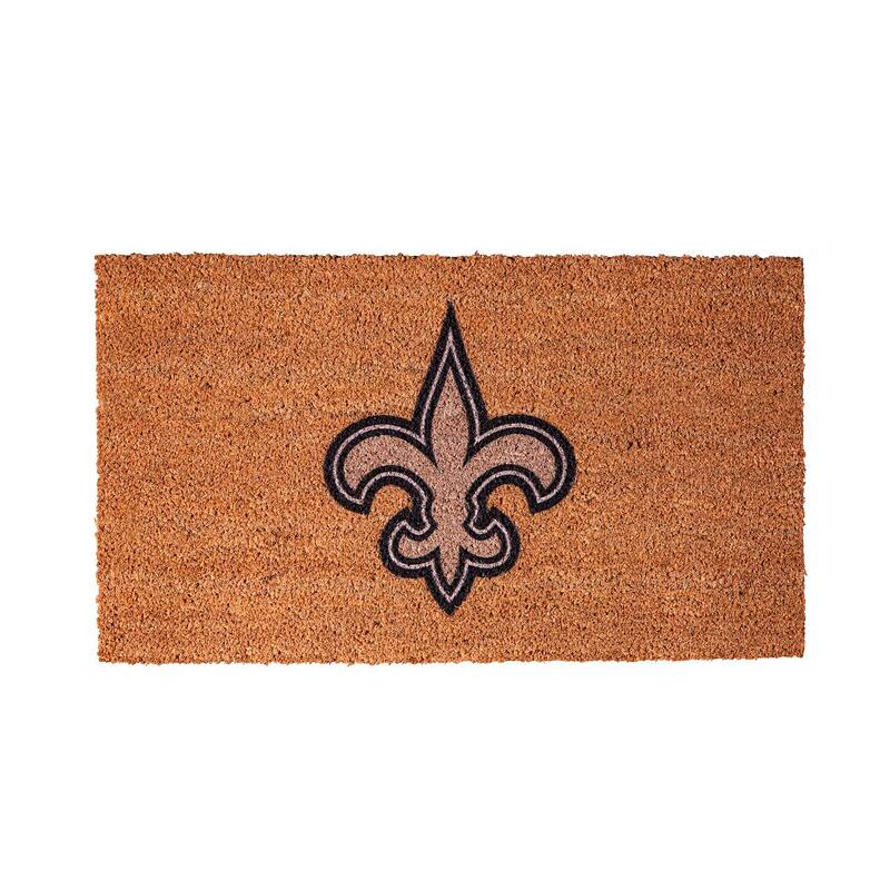 New Orleans Saints Full Color Indoor/Outdoor Coir Mat - 28" x 16"
