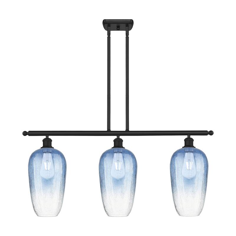 Innovations Lighting Endless Possibilities Ballston - Brookhaven Flute - 3 Light 36" Stem Hung Island Light