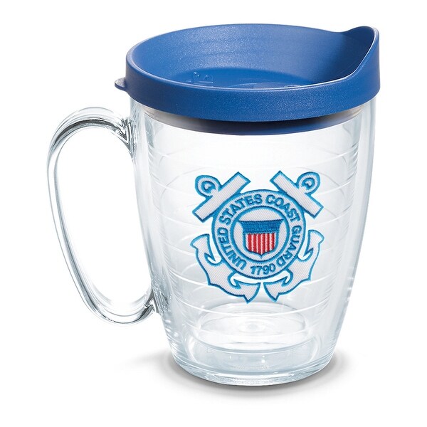 U.S. Coast Guard Logo 16 oz Coffee Mug with lid - Overstock - 32372559