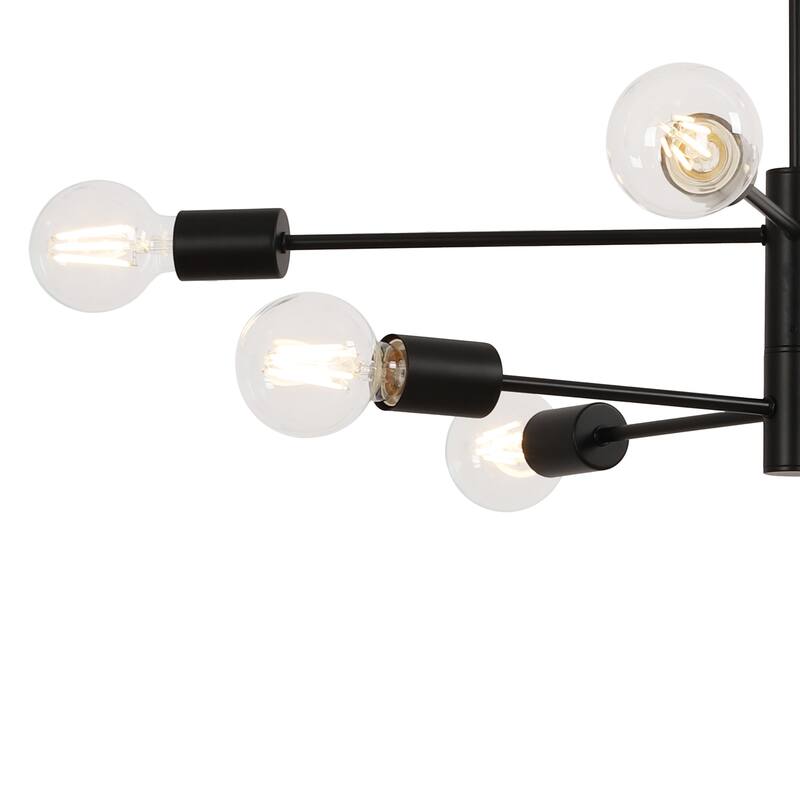 8 - Light Modern Linear Sputnik Chandelier for Dining Room