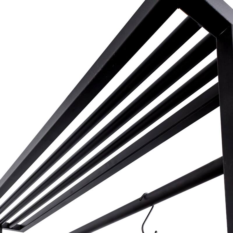 Anmytek 3 Tier Kitchen Island Bakers Rack Microwave Oven Stand with Storage and 3 Hooks