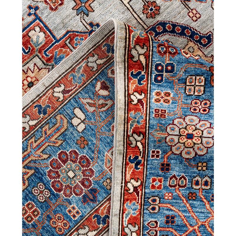 Serapi One-of-a-Kind Hand-Knotted Area Rug - Gray - 9' 1" x 12' 0"