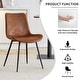 preview thumbnail 14 of 57, Modern Dining Room Kitchen Dining Chair with Black Metal Legs