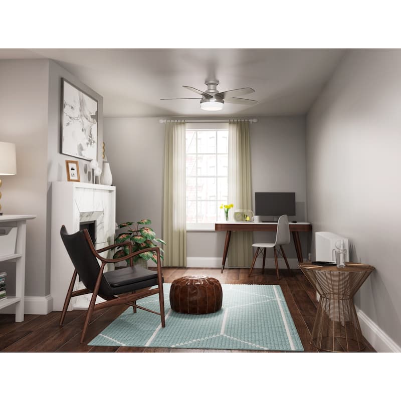 Hunter 48" Avia Low Profile Ceiling Fan w/ LED Light, Handheld Remote