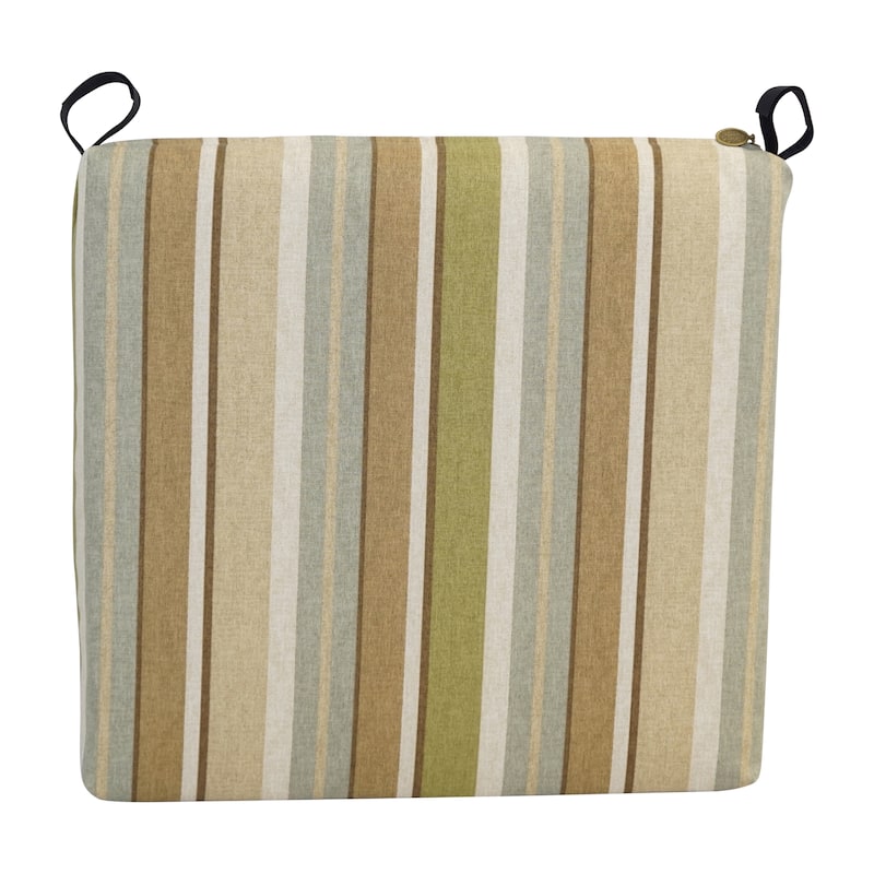 20-inch by 19-inch Patterned Outdoor Chair Cushions (Set of 2)