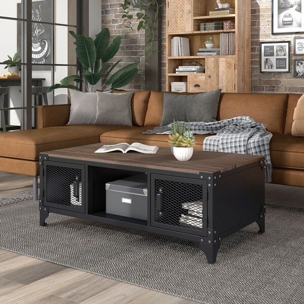 Rustic luxe dark walnut outlet large sofa table