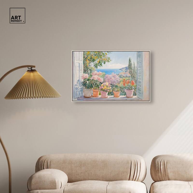 Mediterranean Blooms Canvas by Art Remedy