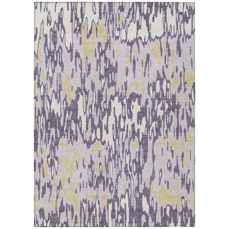 HomeRoots Striped Transitional Rectangle Outdoor Rug