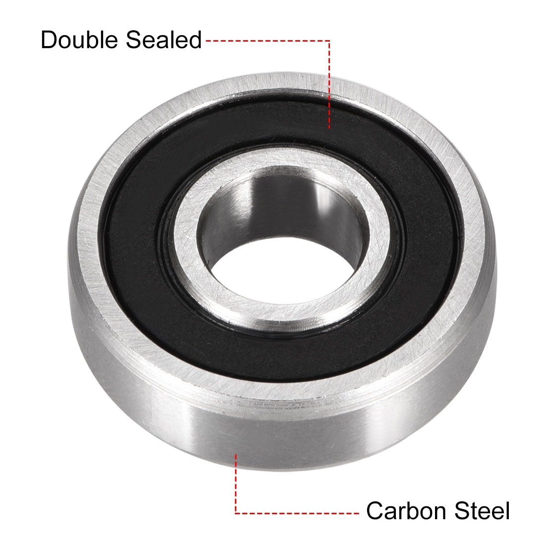 Deep Groove Ball Bearings Metric Double Seal High Carbon Steel Z1