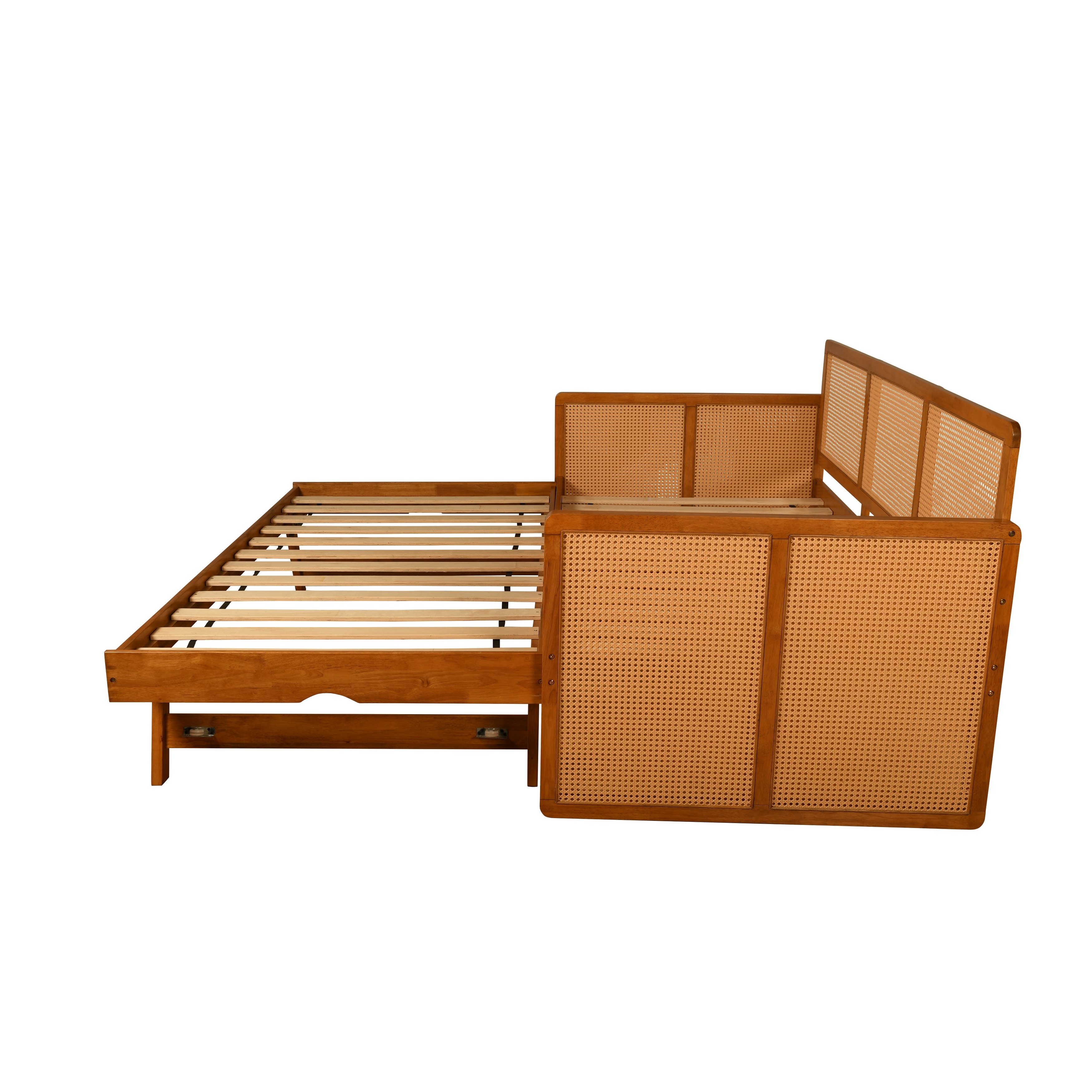 Somette Abaco Daybed Frame with Pop Up in Honey Finish (Mattresses Not Included)