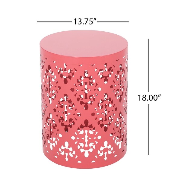 Outdoor Metal End Table -Large - Bed Bath & Beyond - 42651228