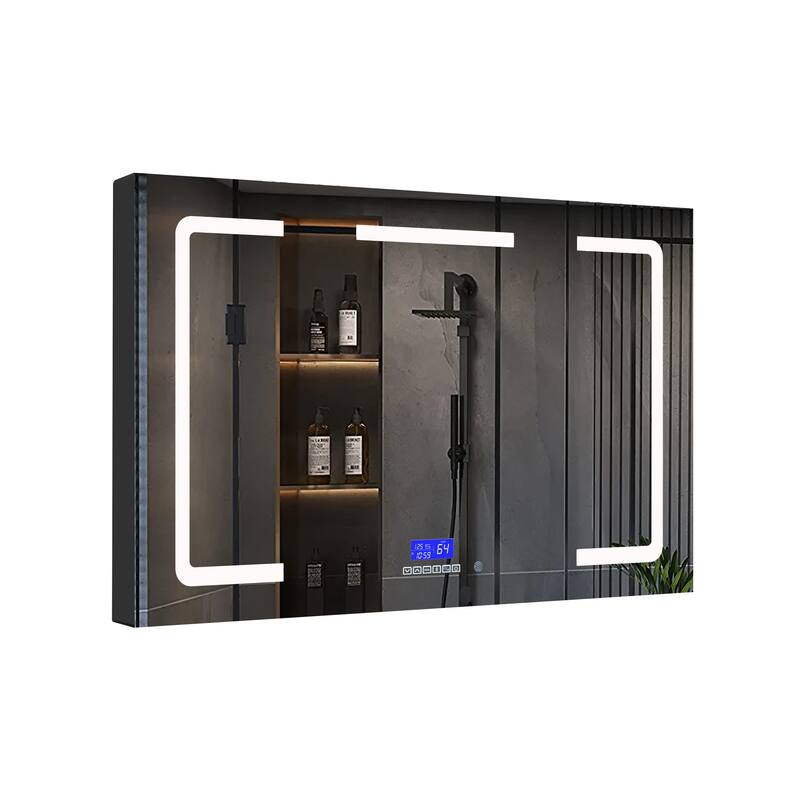 Lesina Surface-Mount LED Mirror Medicine Cabinet with Defogger