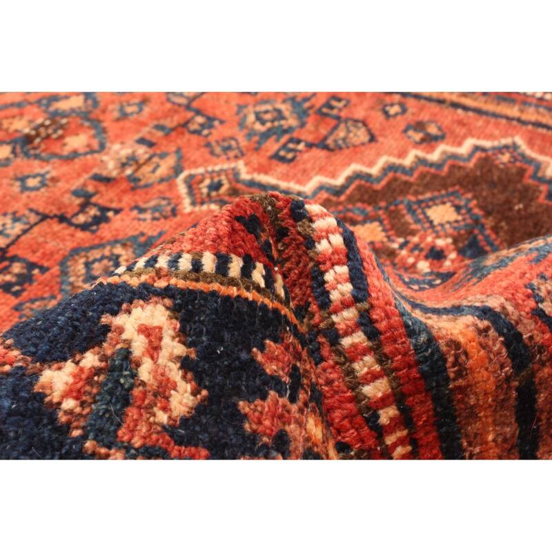 ECARPETGALLERY Hand-knotted Andelz Red Wool Rug - 3'9 x 8'6