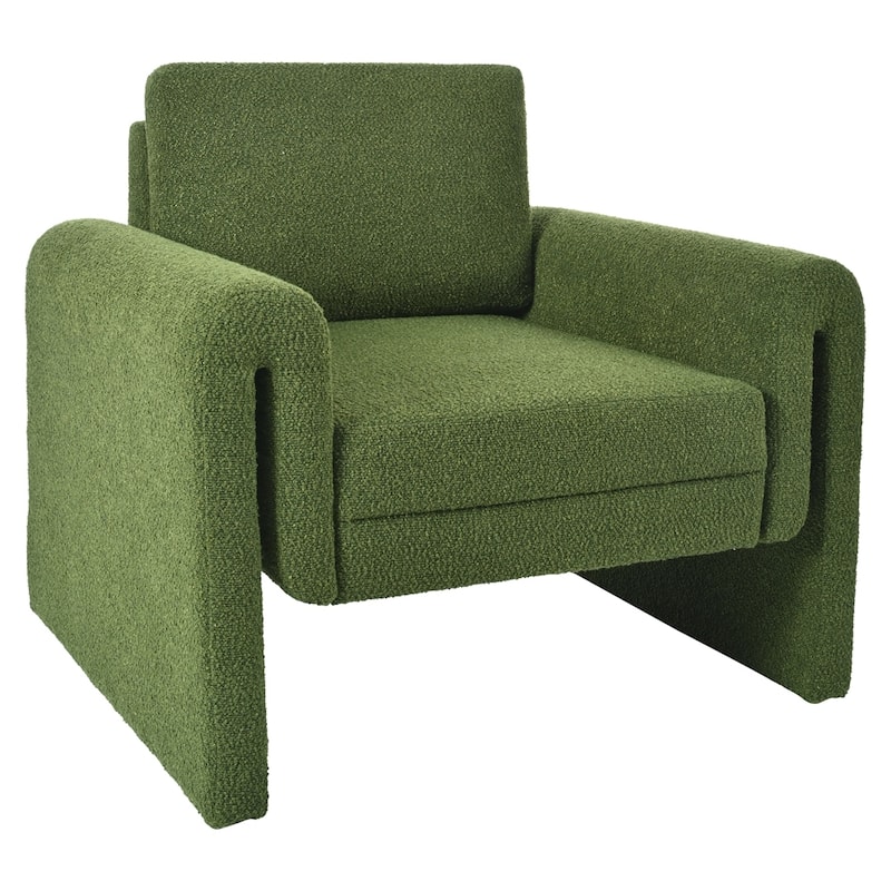 Modern Bouclé Upholstered Accent Chair