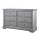 preview thumbnail 3 of 7, Hanley 6-Drawer Dresser Cloud