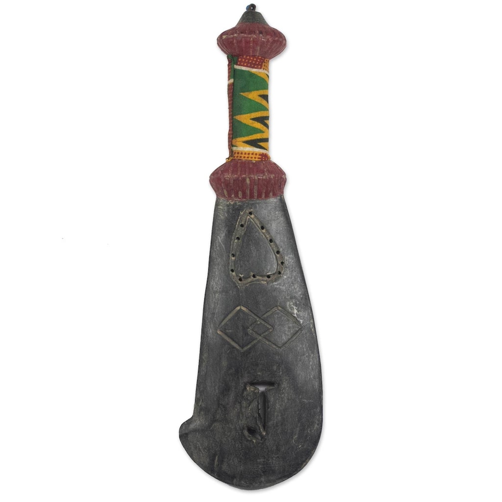 Handmade Chiefs Machete of Love and Justice Wood wall sculpture (Ghana) - 53 x 16 x 10