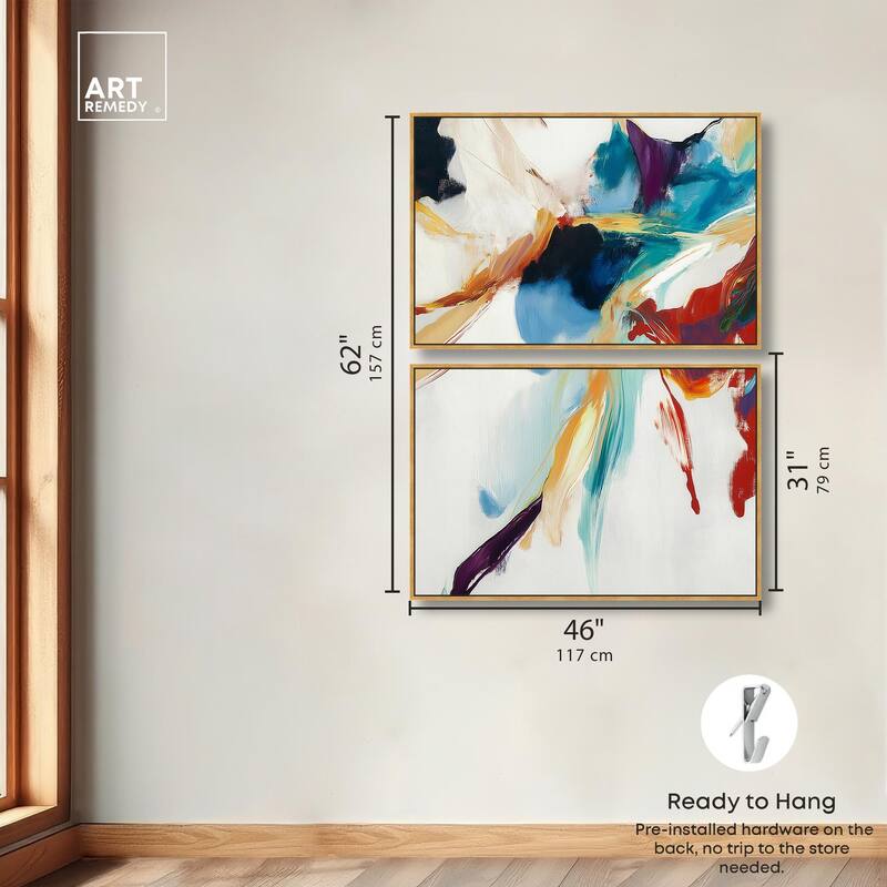 Vibrant Palette II Canvas Set of 2 by Art Remedy