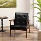 preview thumbnail 10 of 16, Costway Mid Century Accent Chair Tufted Reading Armchair Solid Rubber - See Details