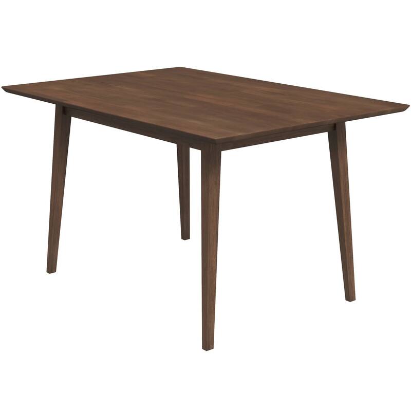 GDFStudio - Mary Modern 47" Rectangular Solid Wood Dining Table with Beveled Edges