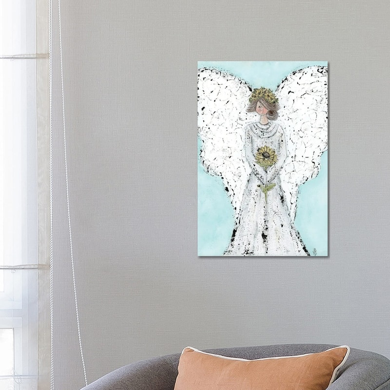 iCanvas "Sunflower Angel" by Ashley Bradley Canvas Print - 26x18x1.5