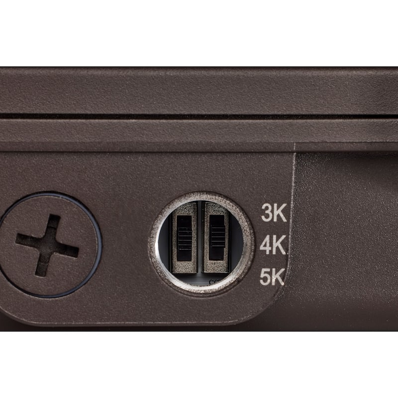 LED Low Profile Wall Pack Wattage 30/45/60W and CCT 3K/4K/5K Selectable Photocell - Bronze