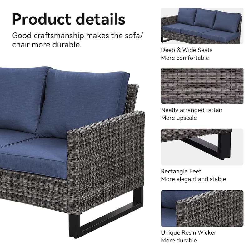 Gymojoy Outdoor Patio Sectional Furniture Sets